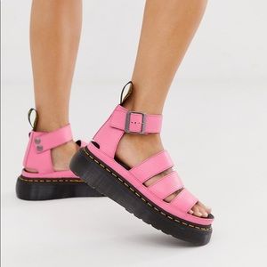 Dr Martens Clarissa II Platform Sandals in Pink